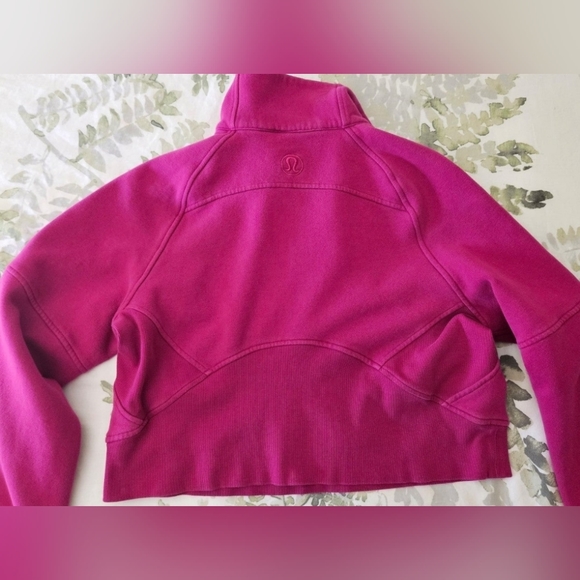 Lululemon Oversized Half-Zip Scuba XS/S Ripened Raspberry - Picture 4 of 8